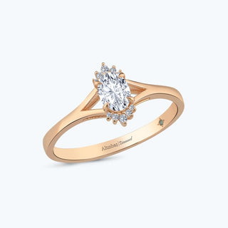 Oval Diamond Solitaire Ring