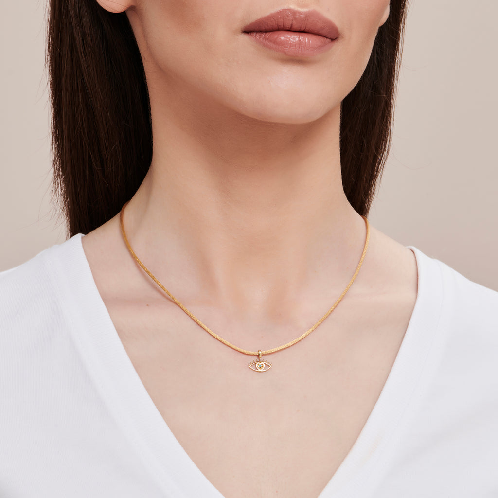 Besties Eye Gold Necklace