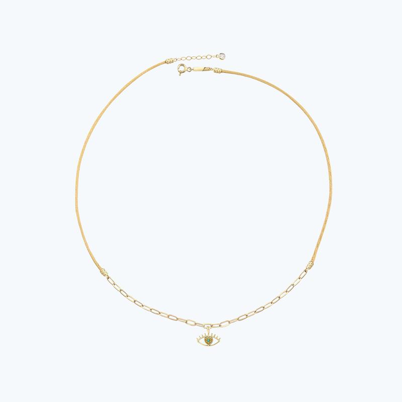 Besties Eye Gold Necklace