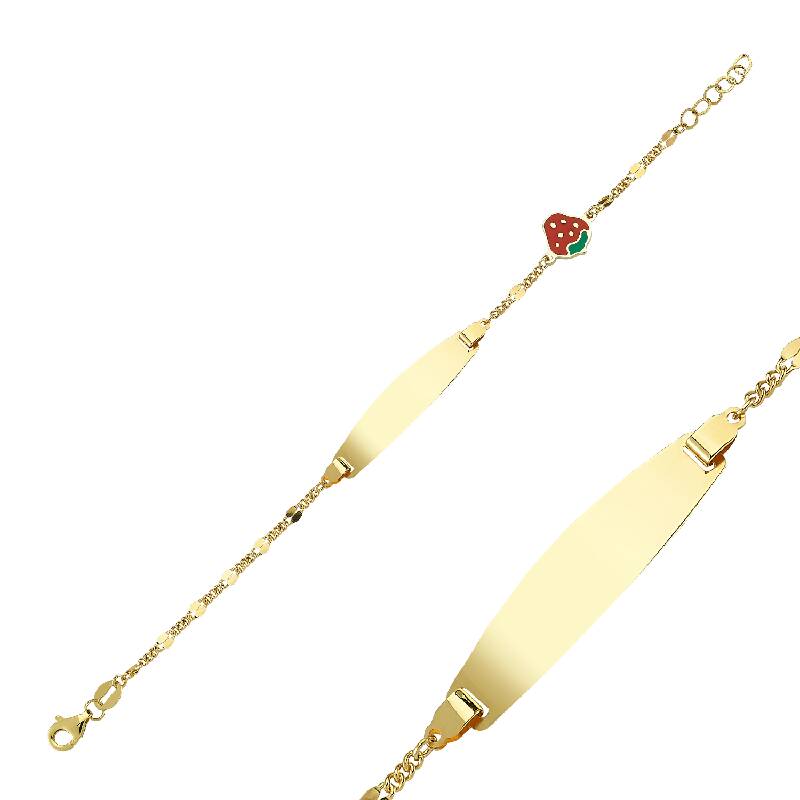 Child Strawberry Gold Bracelet