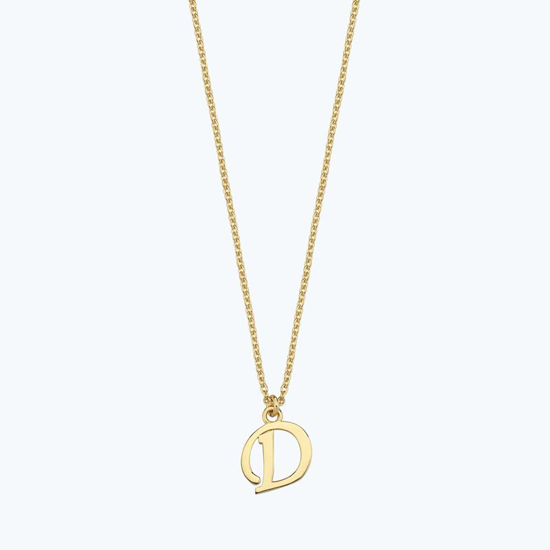 Buchstabe D Goldkette