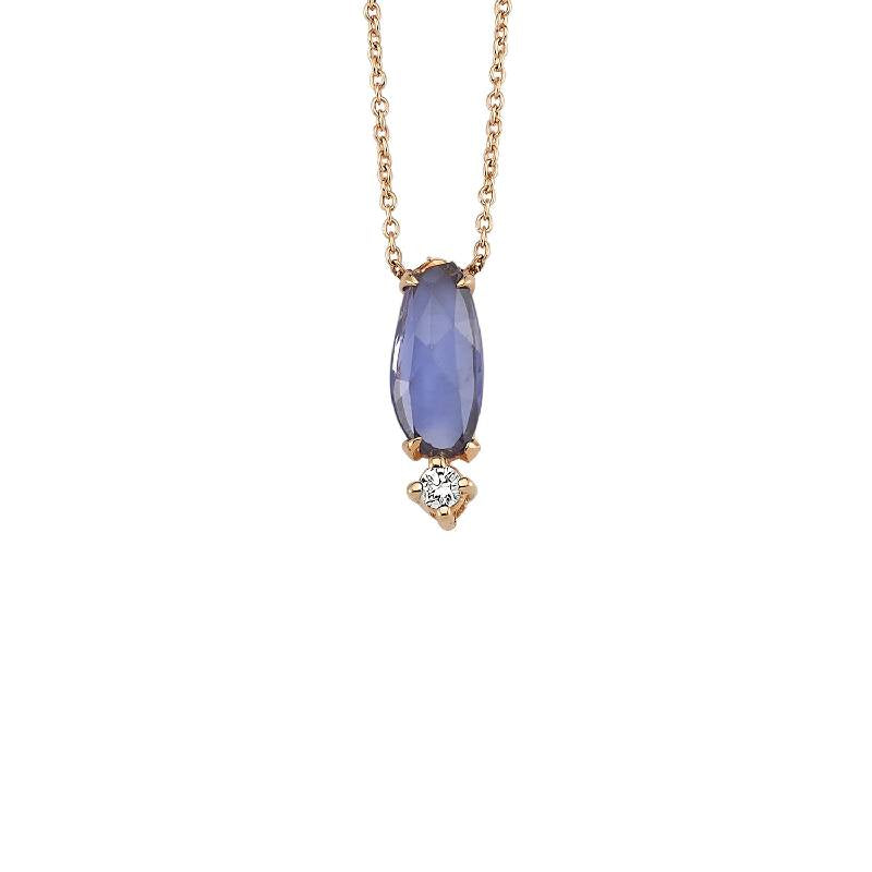 Sapphire Diamond Necklace