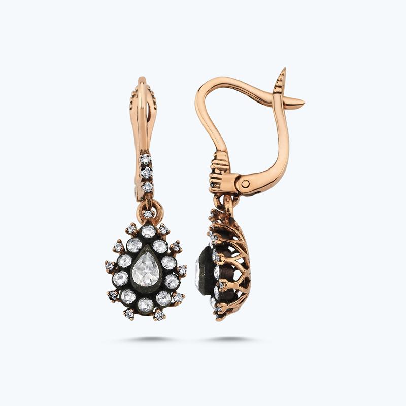 Rosenschliff Diamantohrring