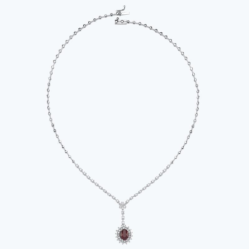 Collier Diamant Rubis