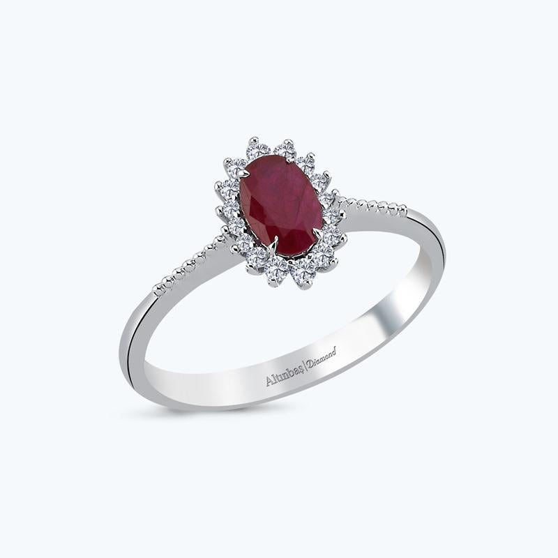 Bague Diamant Rubis