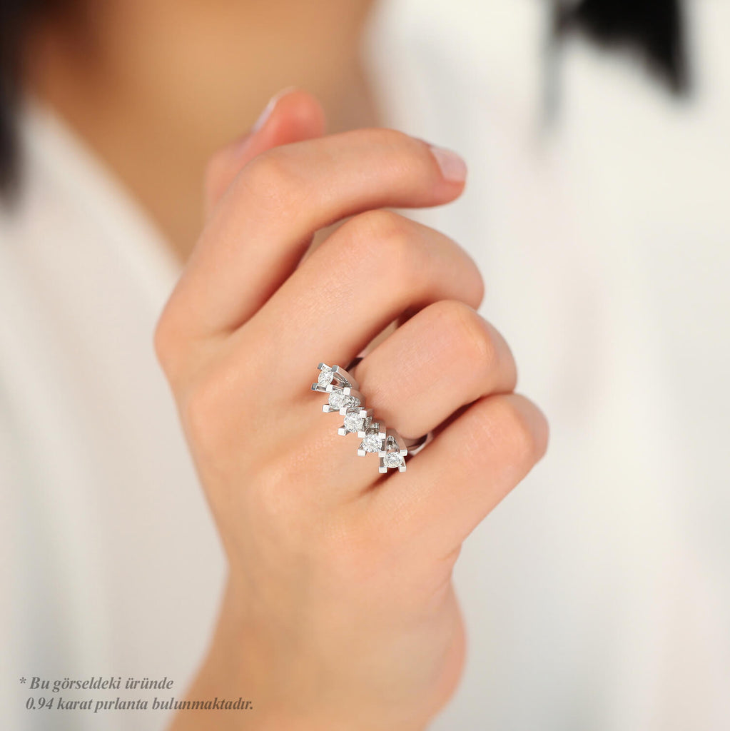 Bague Diamant Cinq Pierres