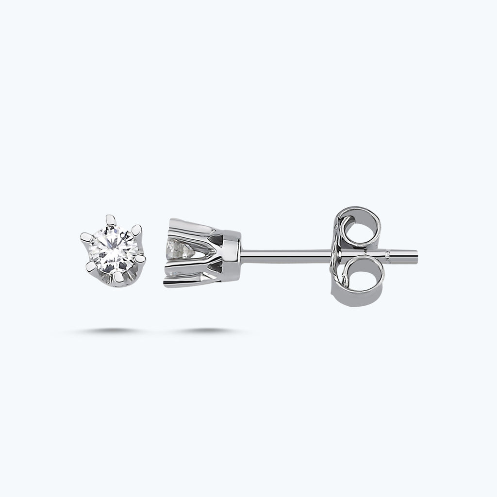 Solitaire Diamantohrring