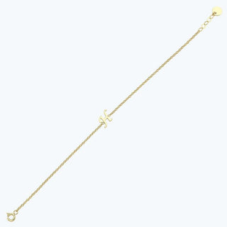 Letter H Gold Bracelet