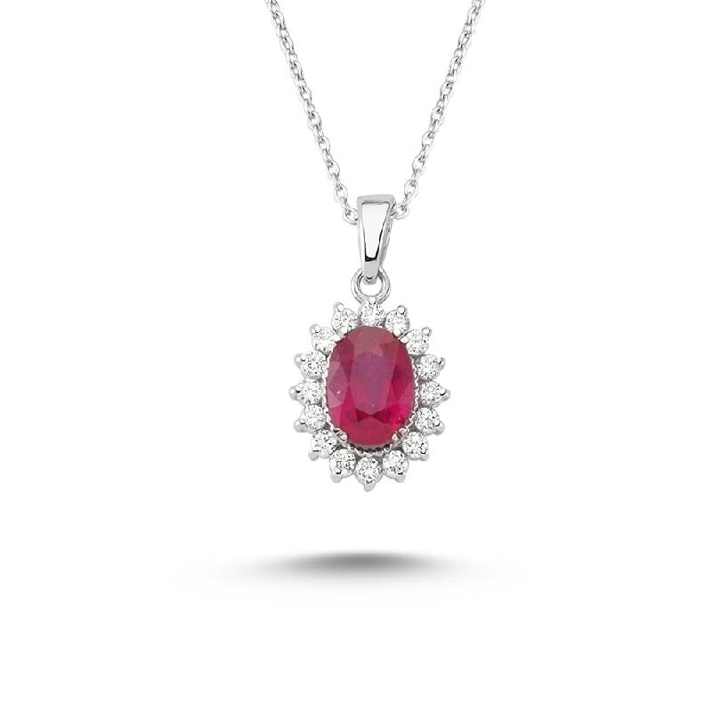 Collier Diamant Rubis