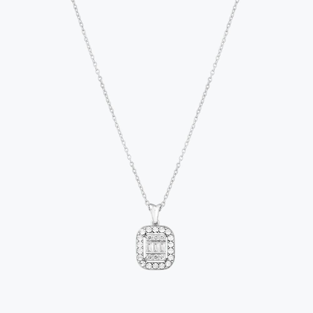 Baguette Diamond Necklace