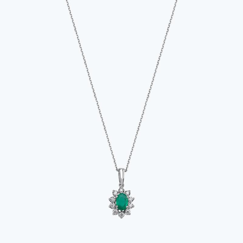 Smaragd Diamantkette