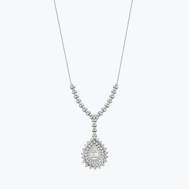 Collier Diamant Baguette