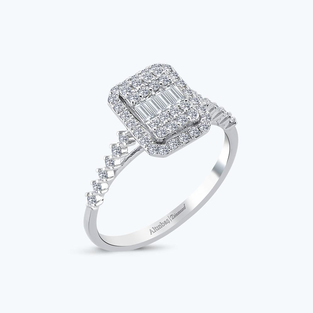 Bague Diamant Baguette