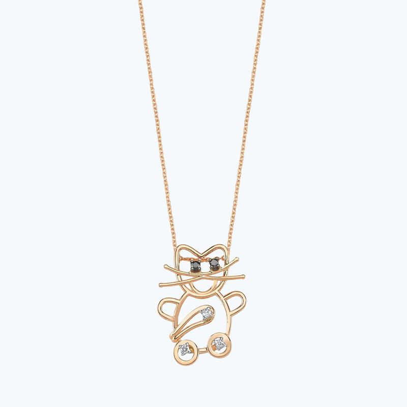 Katze Diamantkette