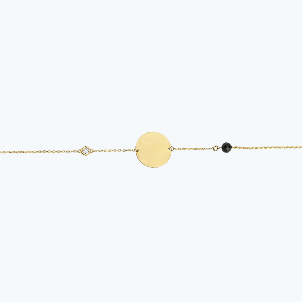 Spinell Stein Diamantarmband
