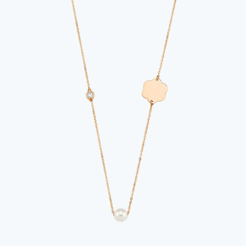 Perlen Diamantkette