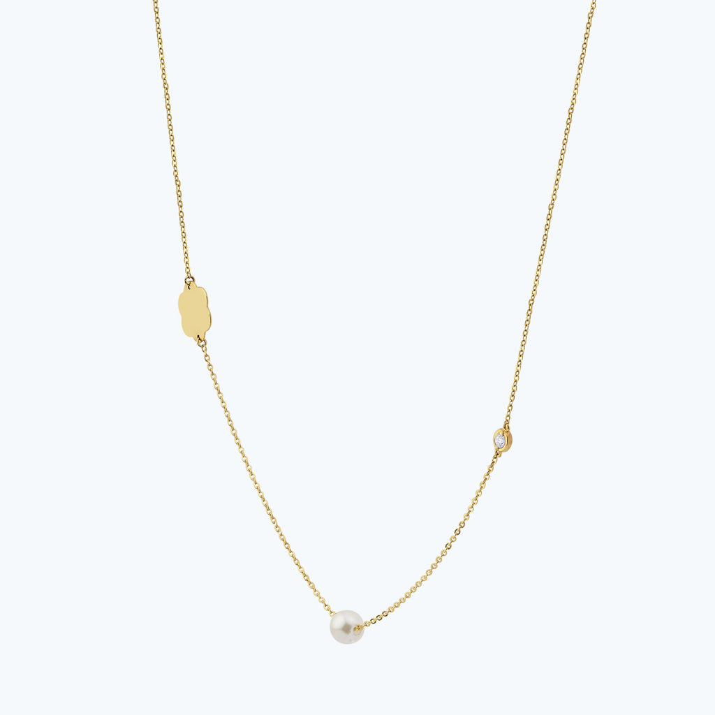 Perlen Diamantkette