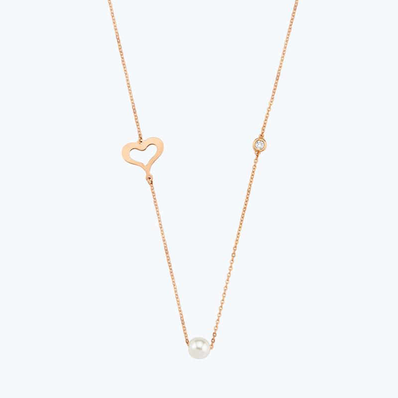 Perlen Diamantkette