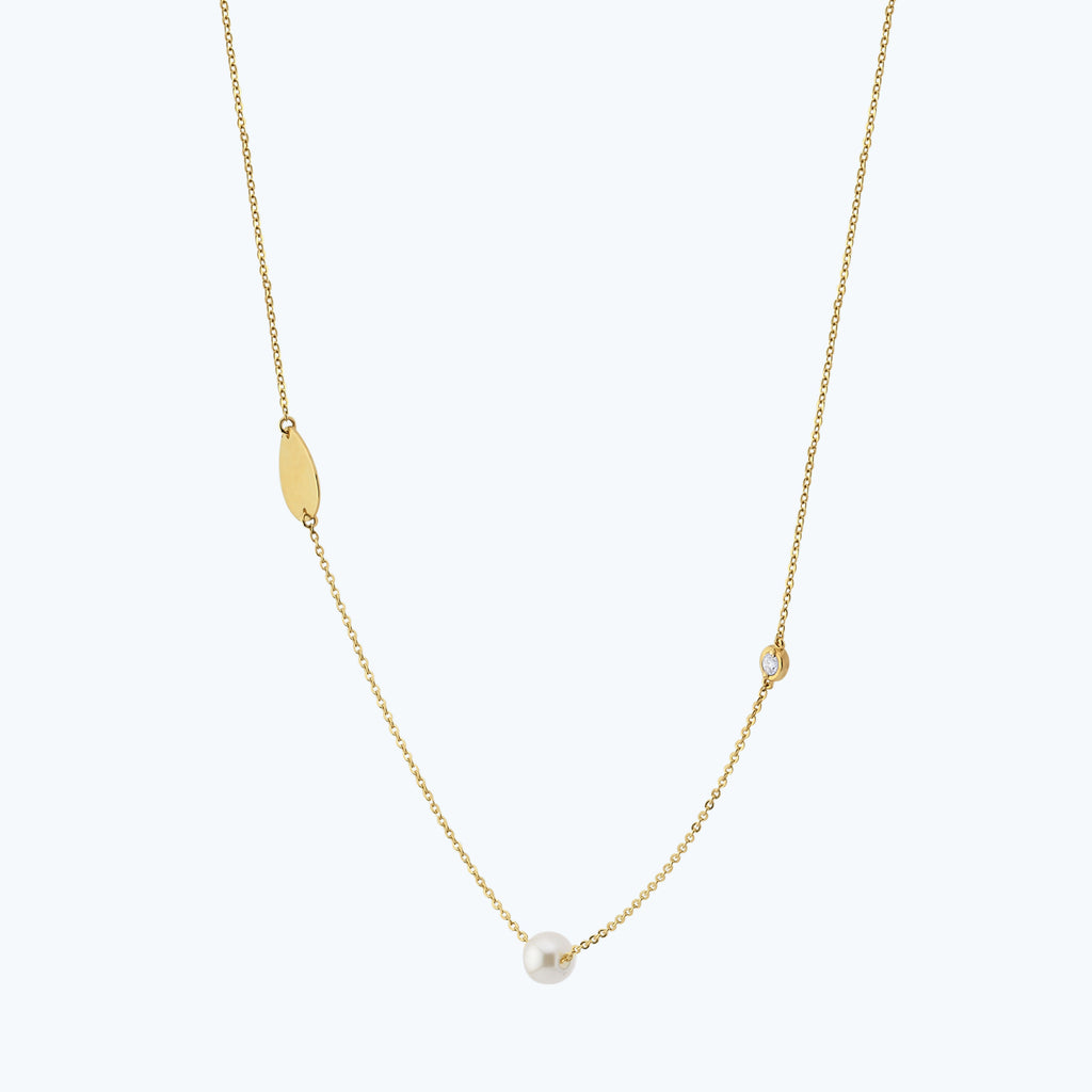 Perlen Diamantkette