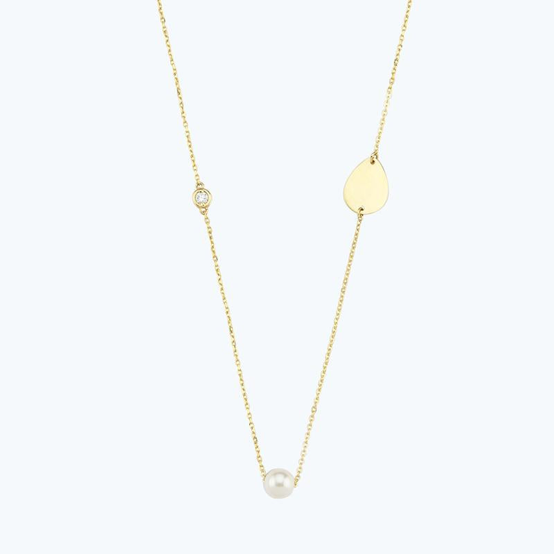 Perlen Diamantkette