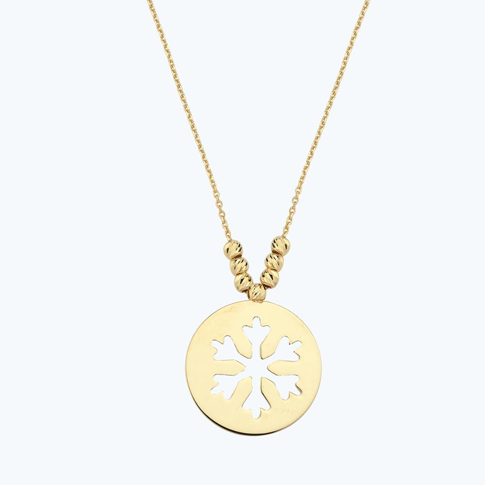 Schneeflocke Goldkette