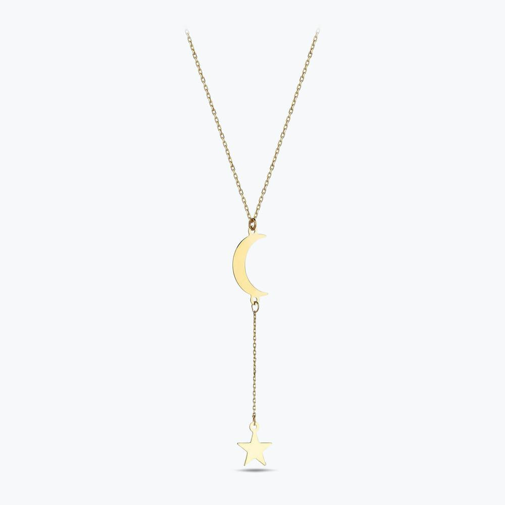 Moon Star Gold Necklace