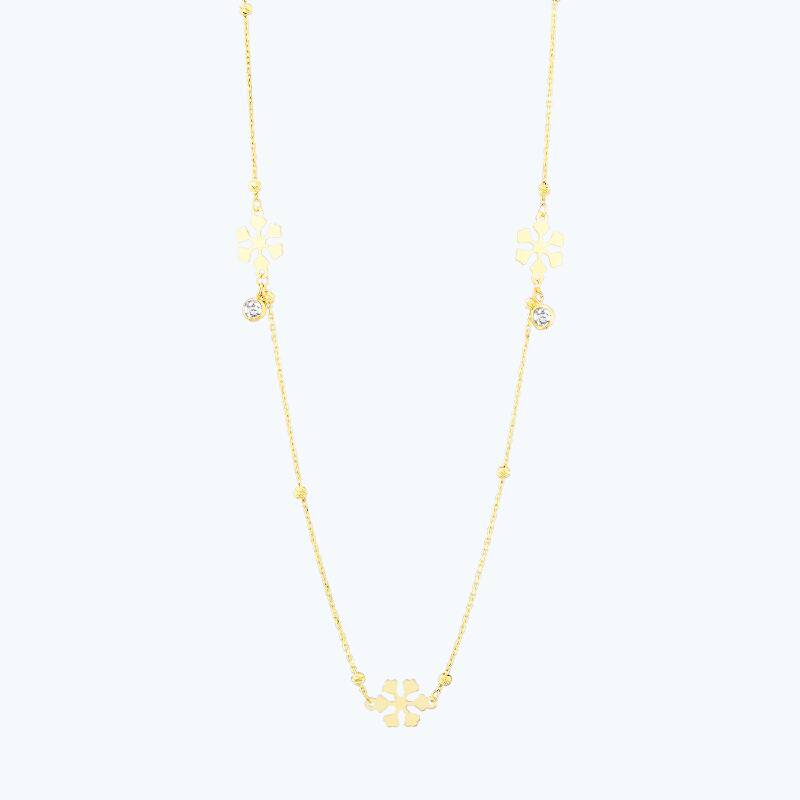 Collier Or Flocon De Neige