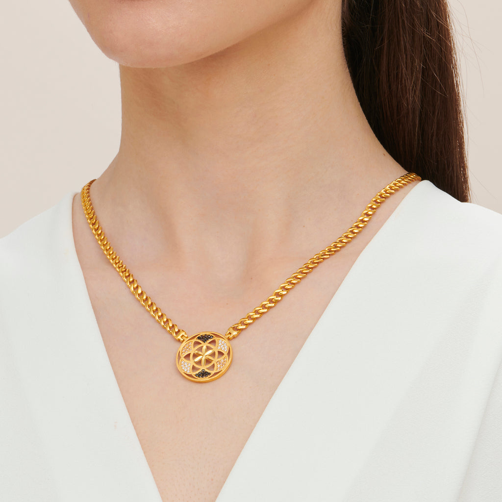 22K Lebensblume Goldkette