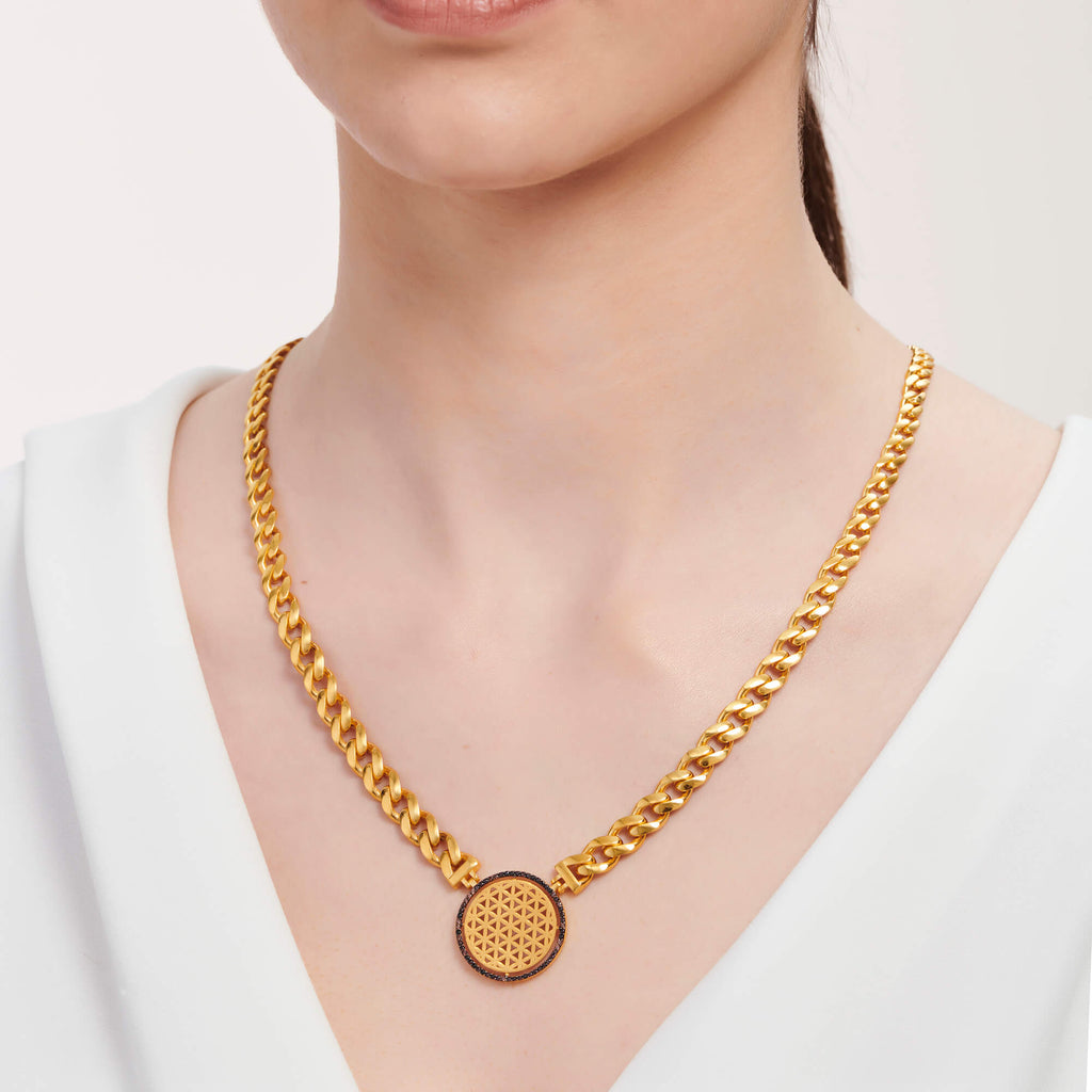 22K Gold Flower Of Life Bracelet