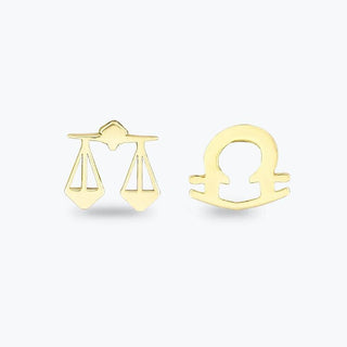 Altınbaş Zodiac Libra Gold Earrings