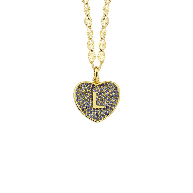 Collier Or Lettre L Marin