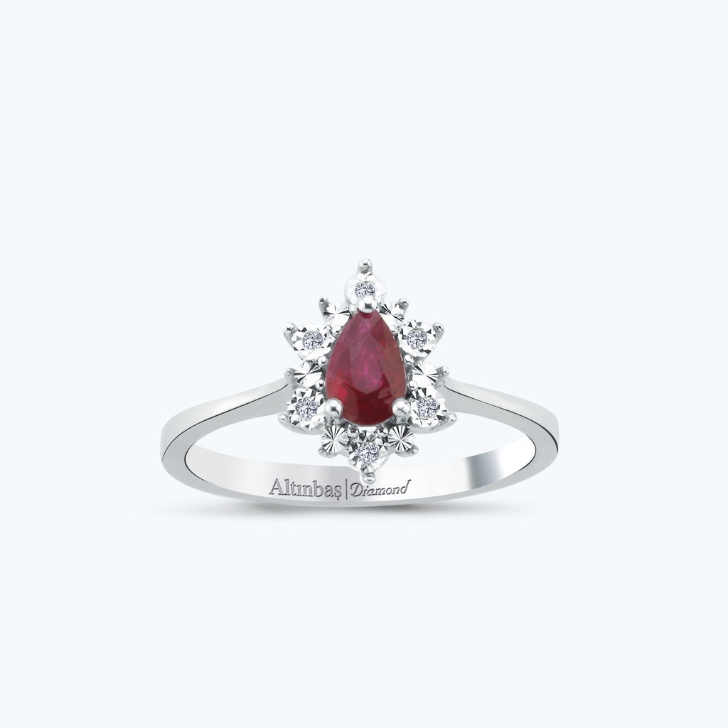 Bague Diamant Rubis