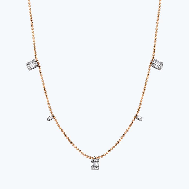 Baguette Diamantkette