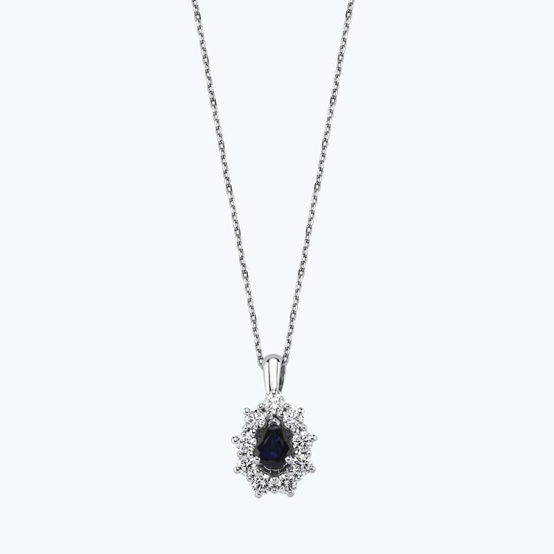 Sapphire Diamond Necklace