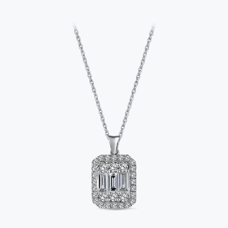 Baguette Diamond Necklace