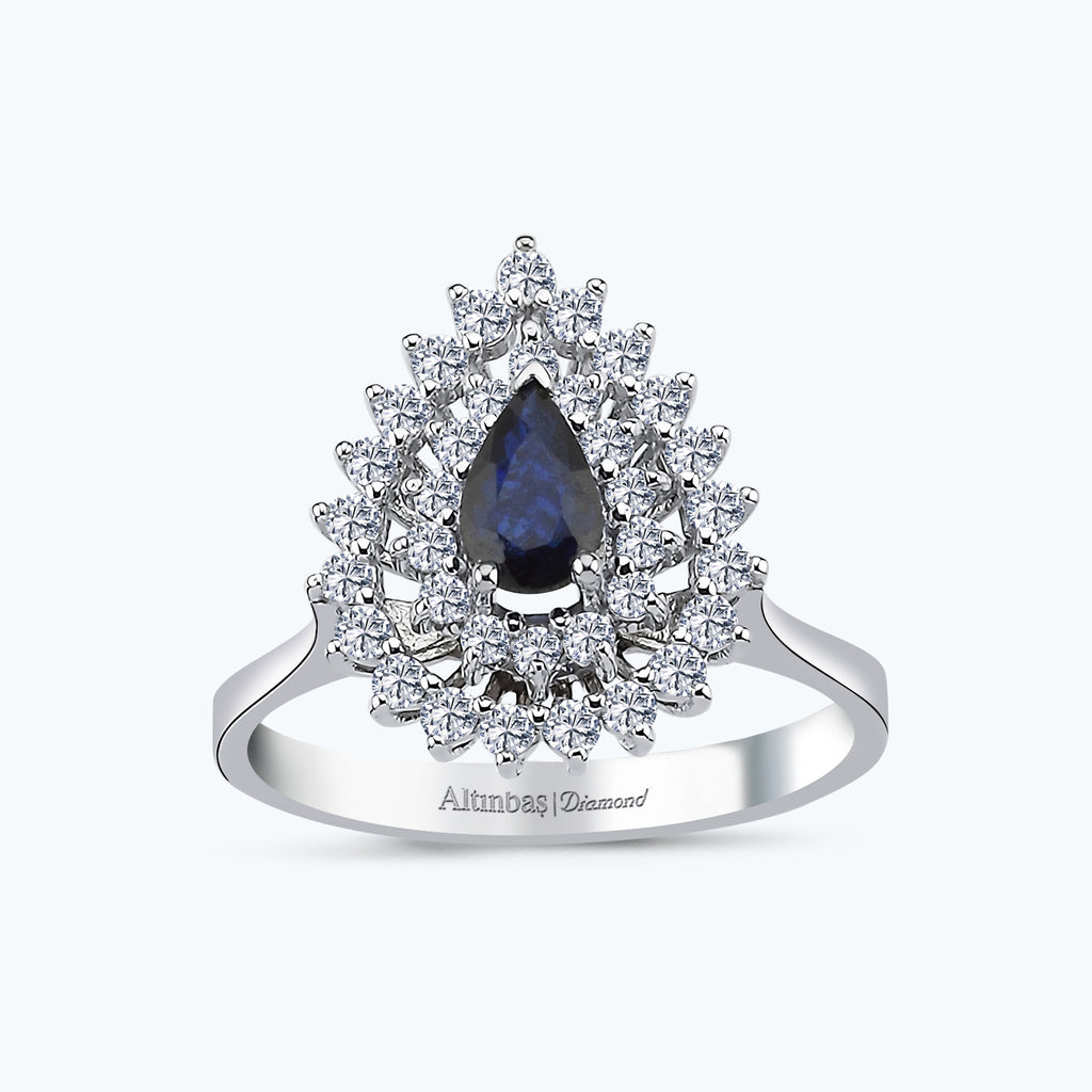 Sapphire Diamond Ring