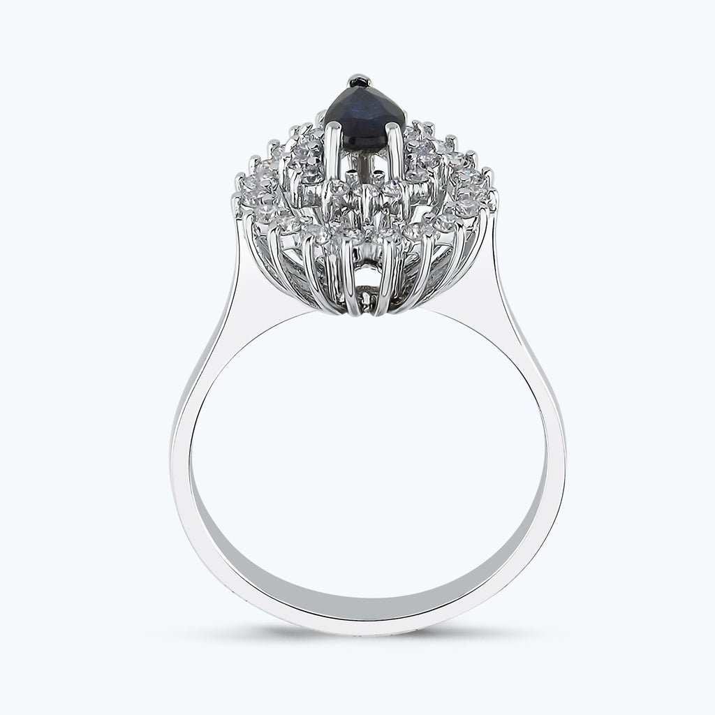 Sapphire Diamond Ring