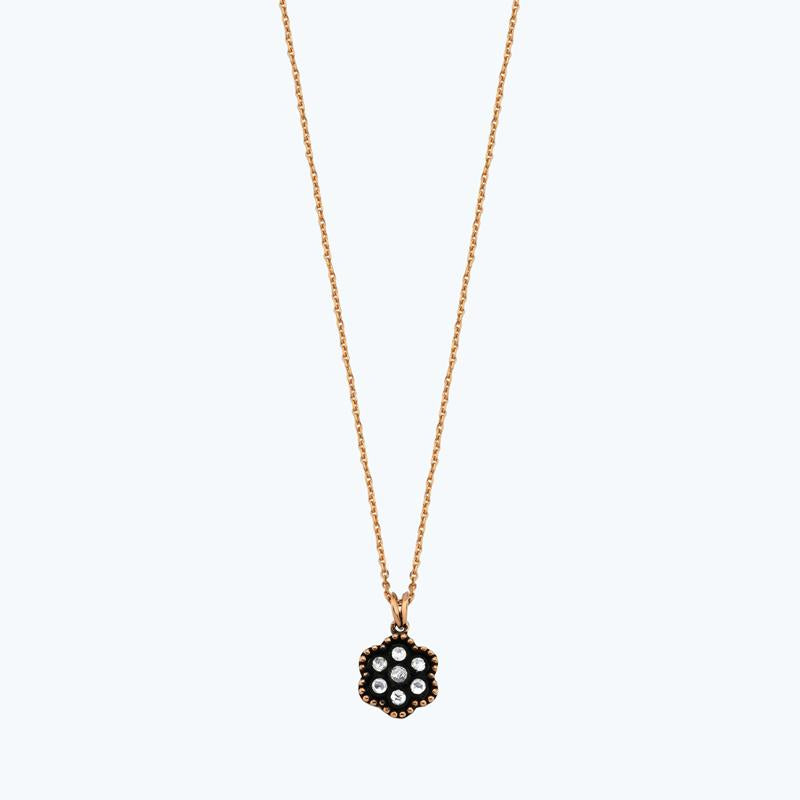 Rosenschliff Blume Diamantkette