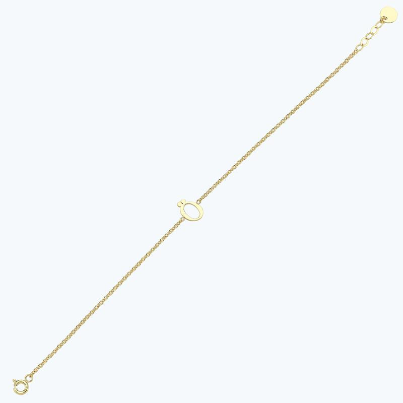Buchstabe Ö Goldarmband