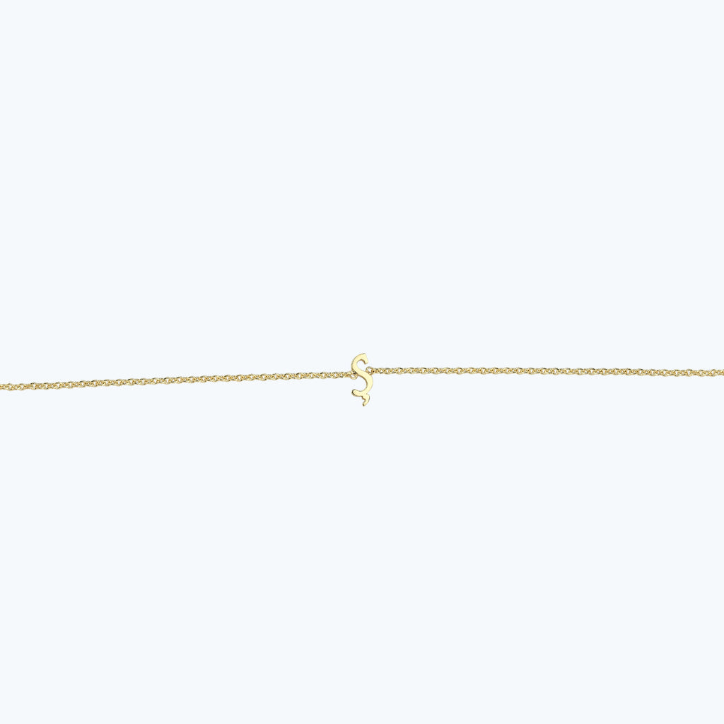 Buchstabe Ş Goldarmband