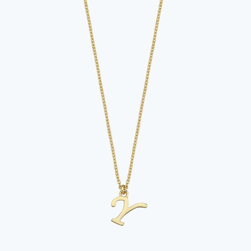Buchstabe Y Goldkette