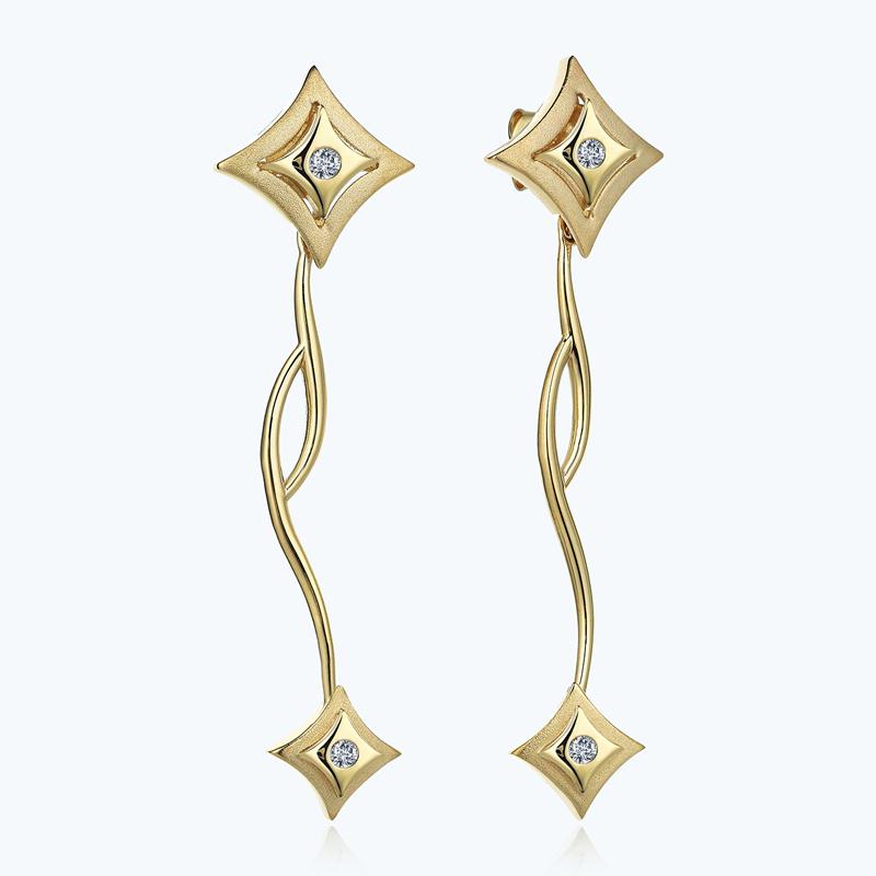 Boucles d'Oreille Or Etoile