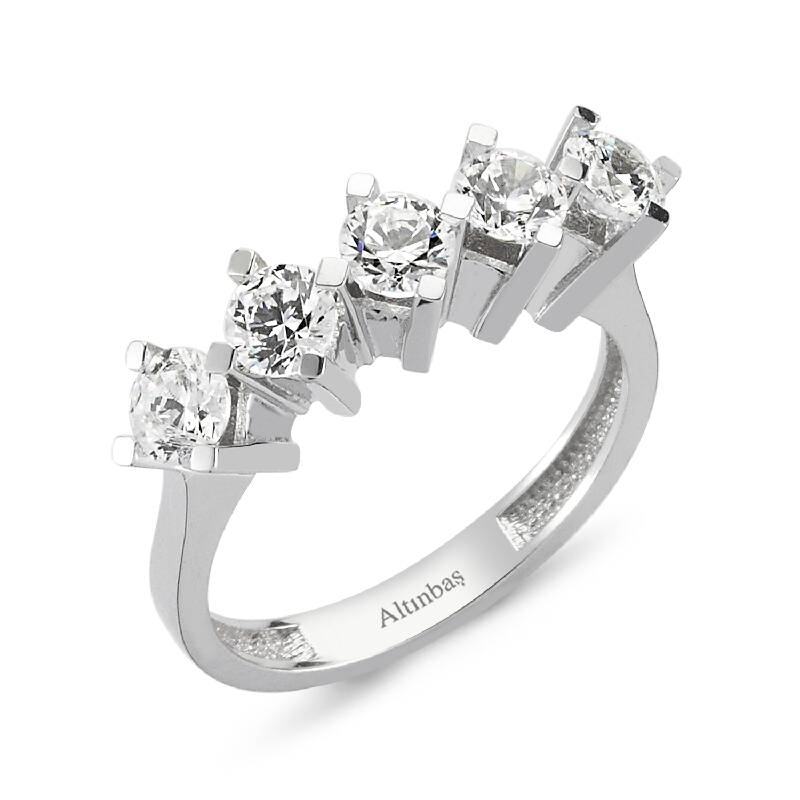 Fünf Steine Goldring