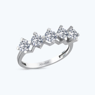 Five Stone Gold Ring