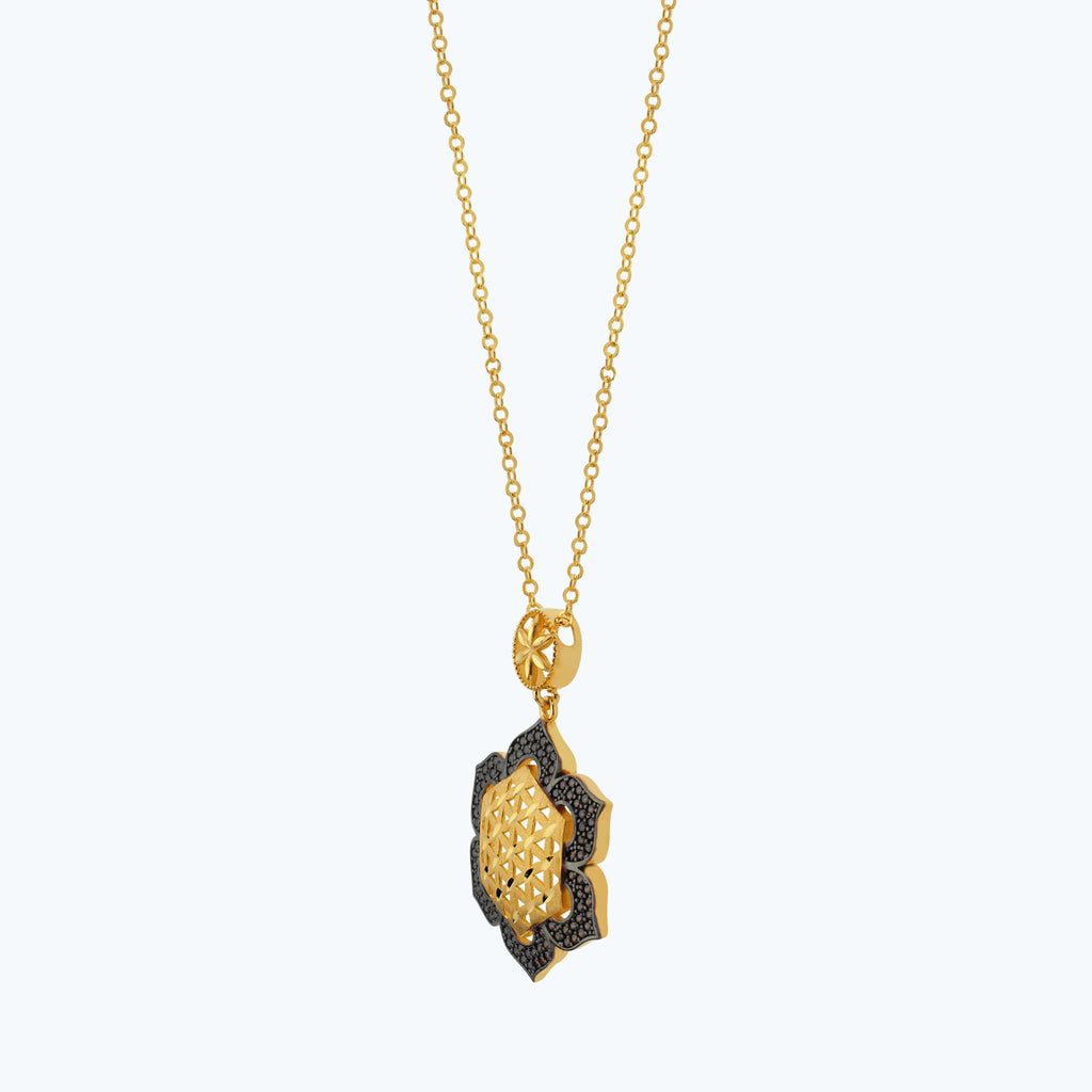 22K Flower of Life Gold Necklace