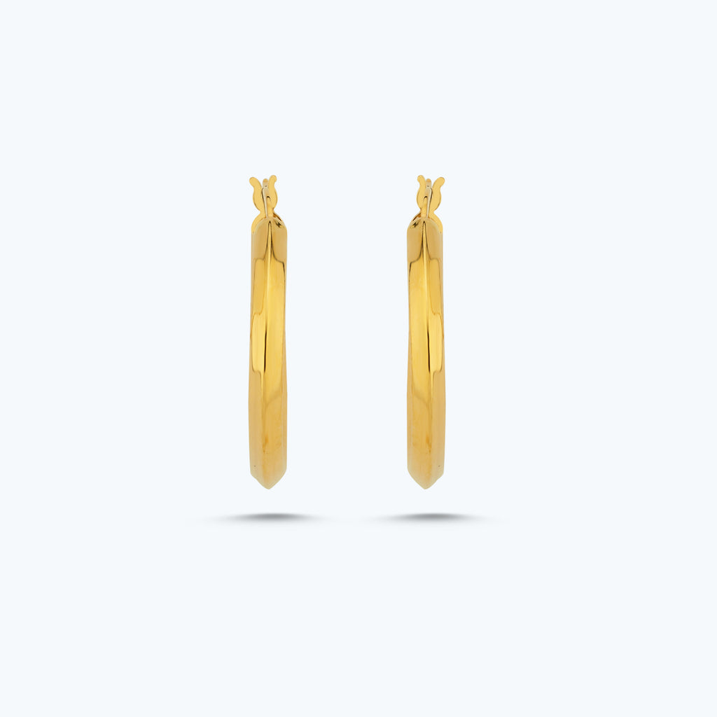 22K Creolen Goldohrring