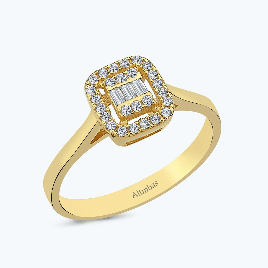 Baguette Gold Ring