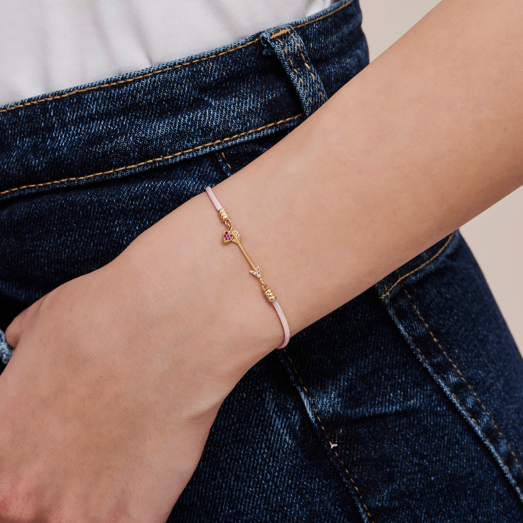 Besties Heart Gold Bracelet