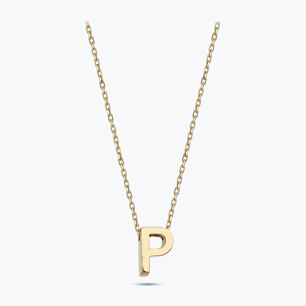 Collier Or Lettre P
