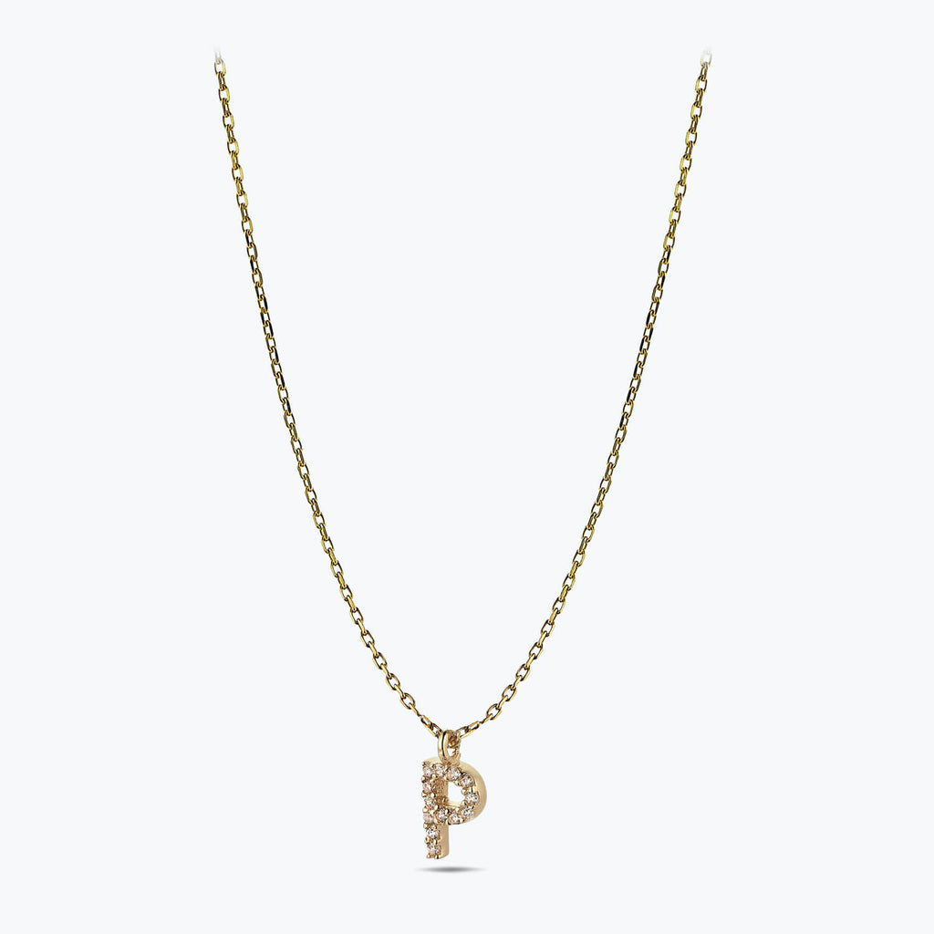 Buchstabe P Goldkette